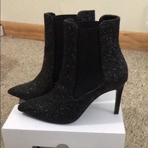 Shiny High Heel Ankle Boots